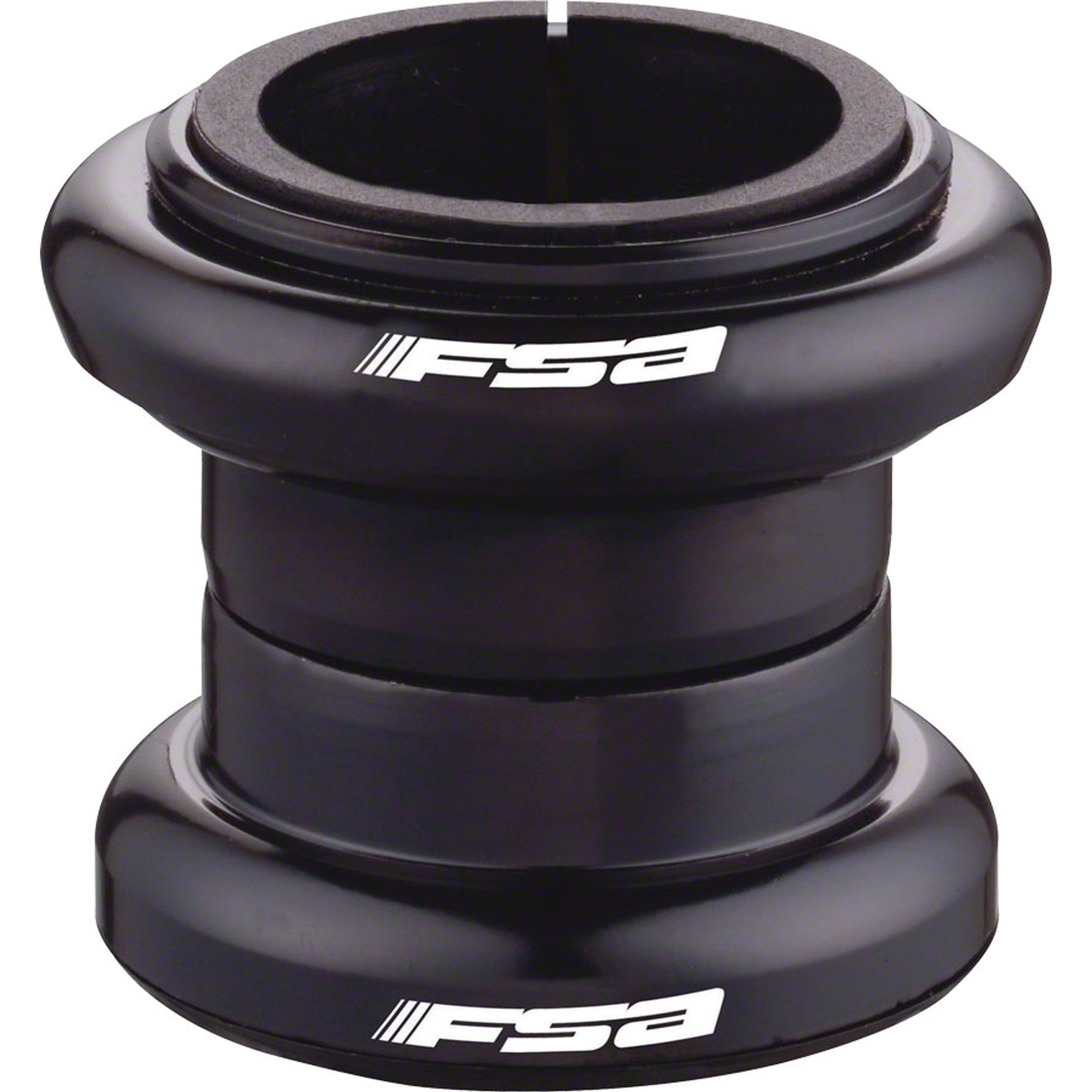 TH-855 1-1/8" Black Threadless Headset Black 5/32x20 Caged balls