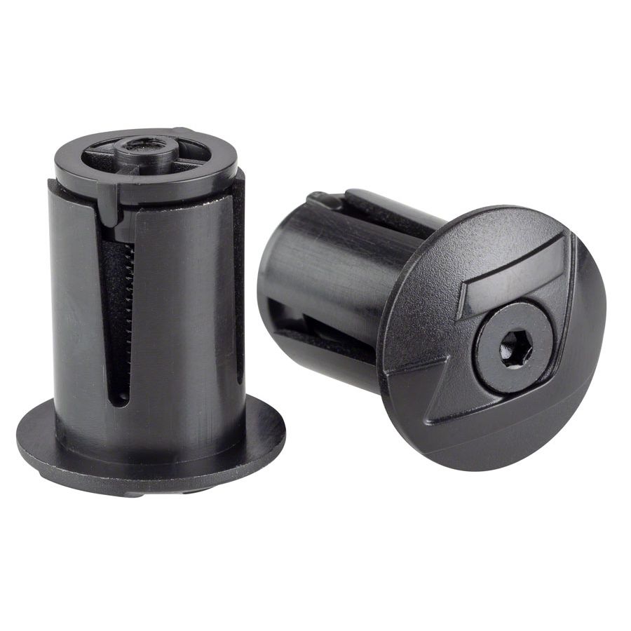 Locking Bar End Plugs, Black
