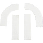 Pro Anti-Vibration Handlebar Pad Set - eTPU Foam, For Drop Bars, White