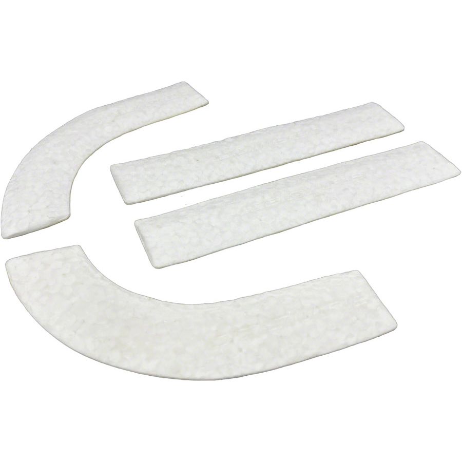 Pro Anti-Vibration Handlebar Pad Set - eTPU Foam, For Drop Bars, White