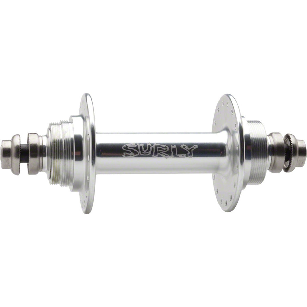 Ultra New Non-Disc Rear Hub - Rim Brake - Fixed/Free - 32H - Threaded Standard 1.37" x 24tpi - J-Bend
