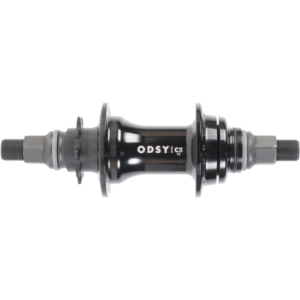 C5 Hub - Rear, Cassette, 9T, 14mm, 36H, Right or Left Hand Drive, Black