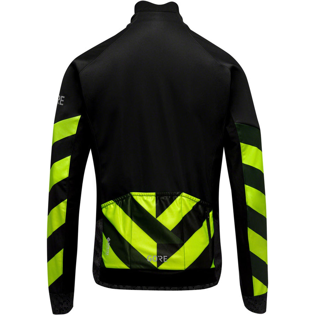 C5 Gore Tex Infinium Signal Thermo Jacket - Black/Yellow, Men's, Medium