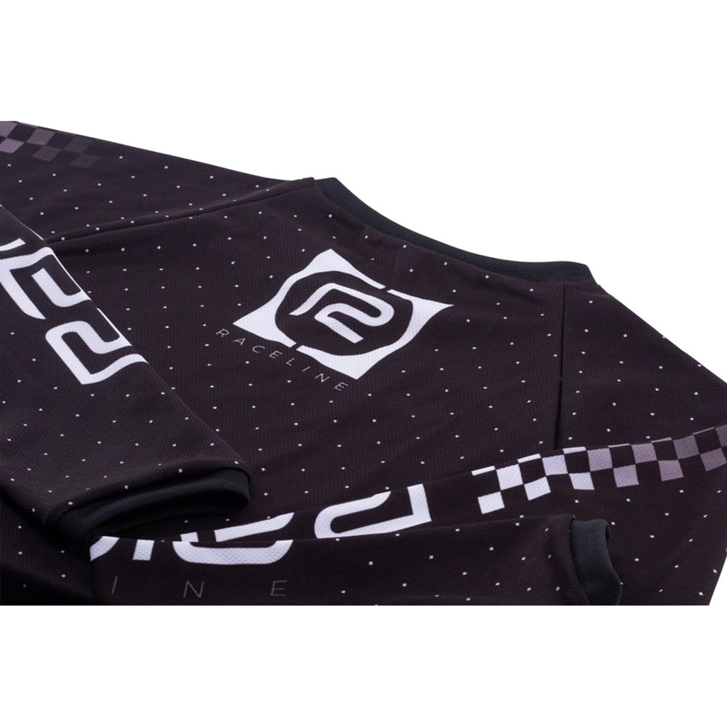Microdot BMX Race Jersey - Black, Long Sleeve, Men's, X-Small