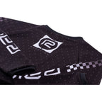 Microdot BMX Race Jersey - Black, Long Sleeve, Men's, X-Small