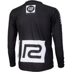Microdot BMX Race Jersey - Black, Long Sleeve, Men's, X-Small