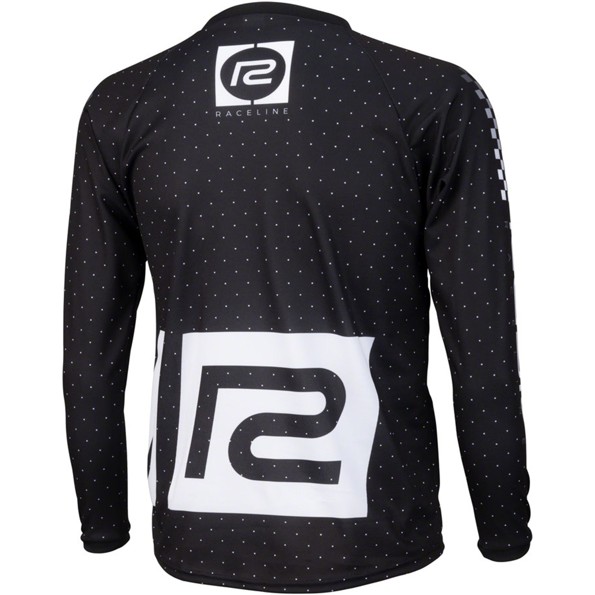 Microdot BMX Race Jersey - Black, Long Sleeve, Men's, X-Small