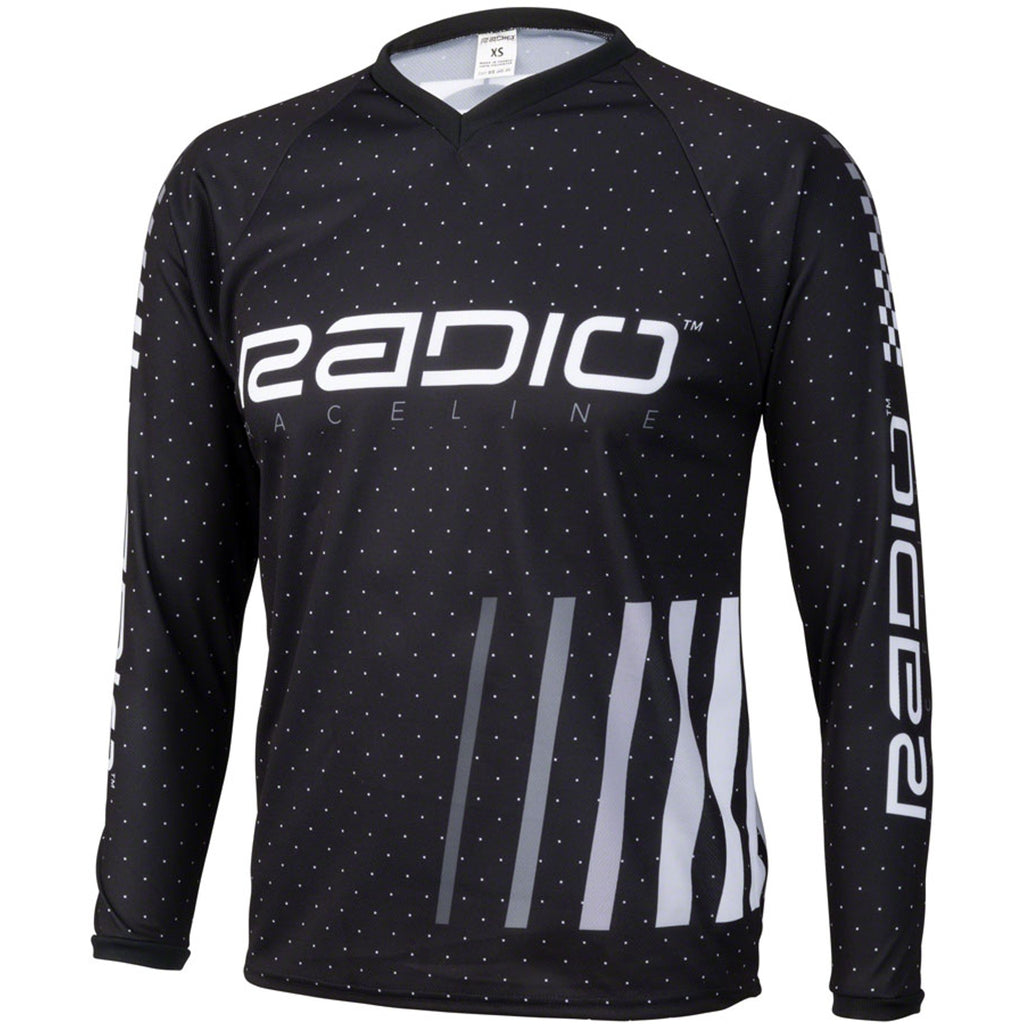 Microdot BMX Race Jersey - Black, Long Sleeve, Men's, X-Small