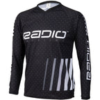 Microdot BMX Race Jersey - Black, Long Sleeve, Men's, X-Small