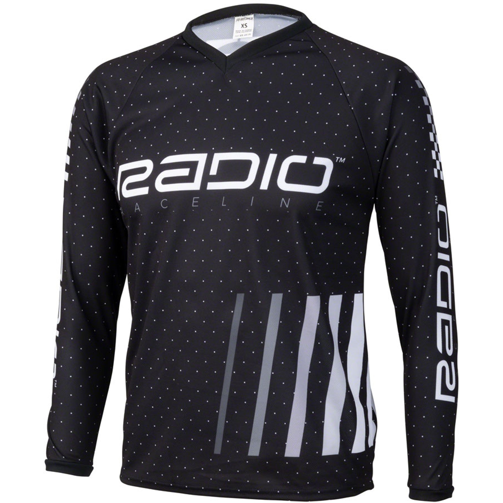 Microdot BMX Race Jersey - Black, Long Sleeve, Men's, X-Small