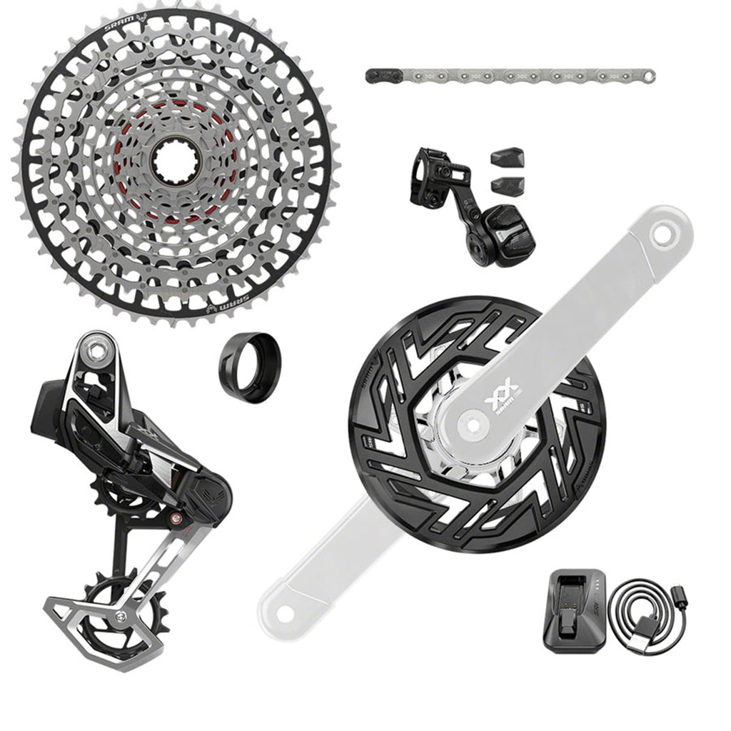 XX Eagle T-Type Ebike AXS Groupset - 104bcd 34T, Derailleur, Shifter, 10-52t Cassette, Clip-On Guard, Arms Not Included