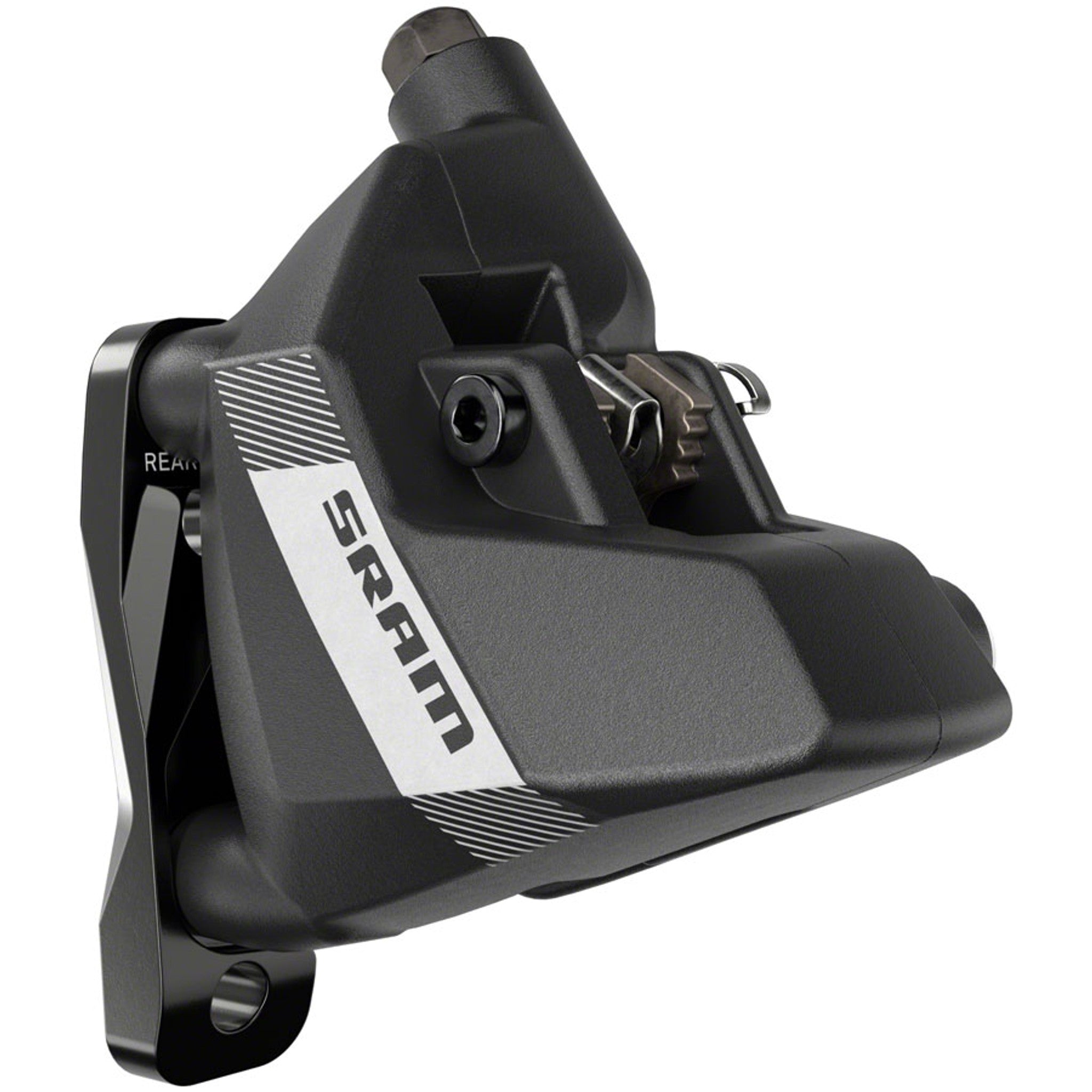 SRAM Apex Shift/Brake Lever and Hydraulic Disc Brake Caliper - Right/Rear, 12-Speed, DoubleTap, Flat Mount, 20mm Offset, Black, D1