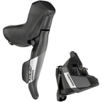 SRAM Apex Shift/Brake Lever and Hydraulic Disc Brake Caliper - Right/Rear, 12-Speed, DoubleTap, Flat Mount, 20mm Offset, Black, D1