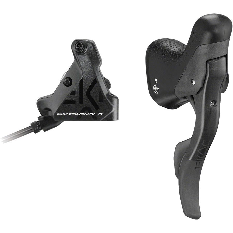 EKAR GT Ergopower Shift/Brake Lever and Disc Brake Caliper - Right/Rear, 13-Speed, 140mm Flat Mount Hydraulic Caliper, Black