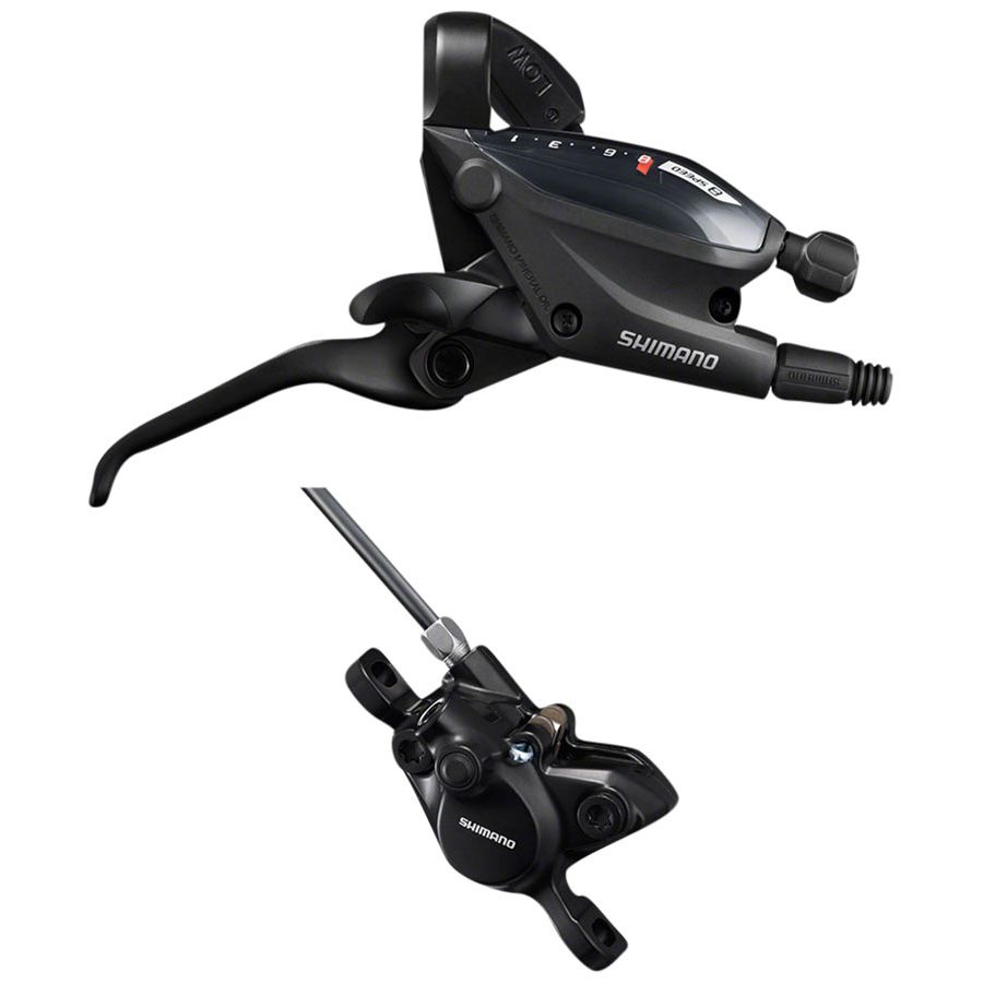 ST-EF505 Shift/Brake Lever with BR-MT200 Hydraulic Brake Caliper - ST-EF505 EZ Fire Plus Shift/Brake Lever with BR-MT200 Disc Brake Caliper - ST-EF505 EZ Fire Plus Shift/Brake Lever with BR-MT200 Disc Brake Caliper