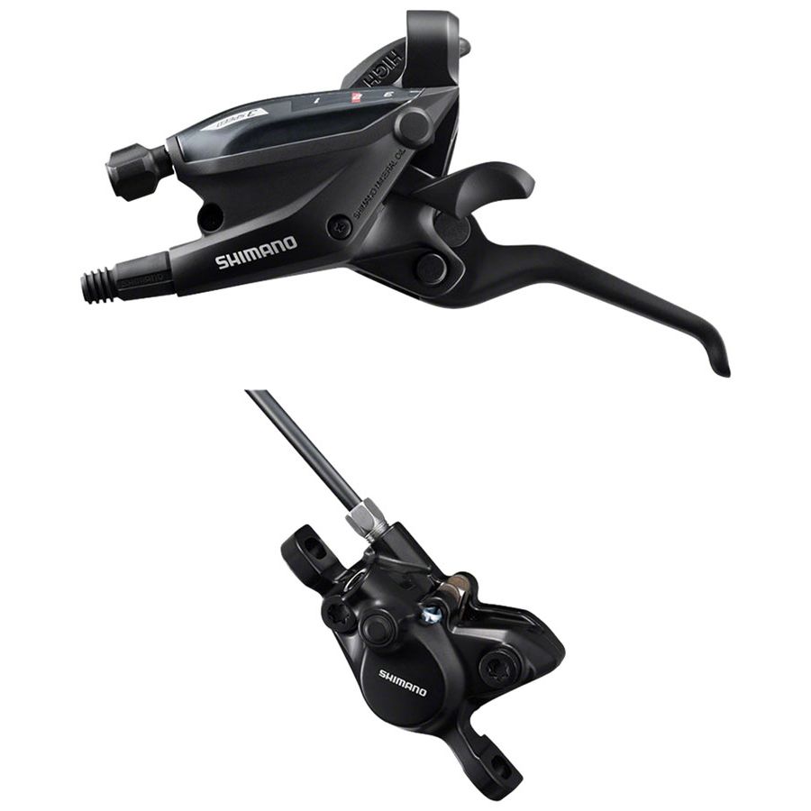 ST-EF505 Shift/Brake Lever with BR-MT200 Hydraulic Brake Caliper - ST-EF505 EZ Fire Plus Shift/Brake Lever with BR-MT200 Disc Brake Caliper - ST-EF505 EZ Fire Plus Shift/Brake Lever with BR-MT200 Disc Brake Caliper