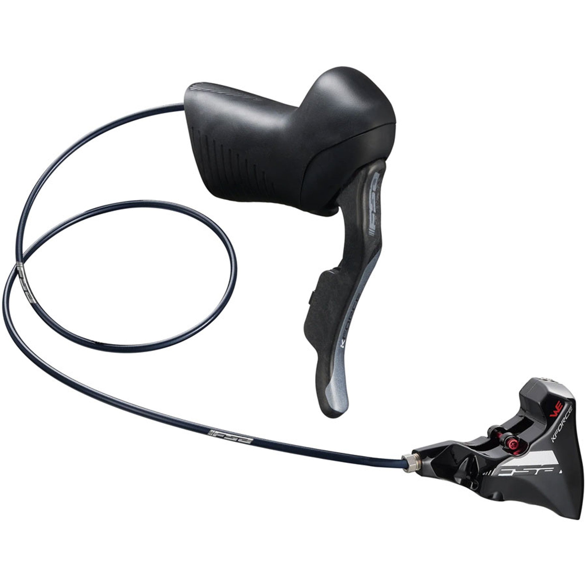 FSA K-Force WE Shift/Brake Lever, Hydraulic Actuation, Left Side, Flat Mount Caliper – Black