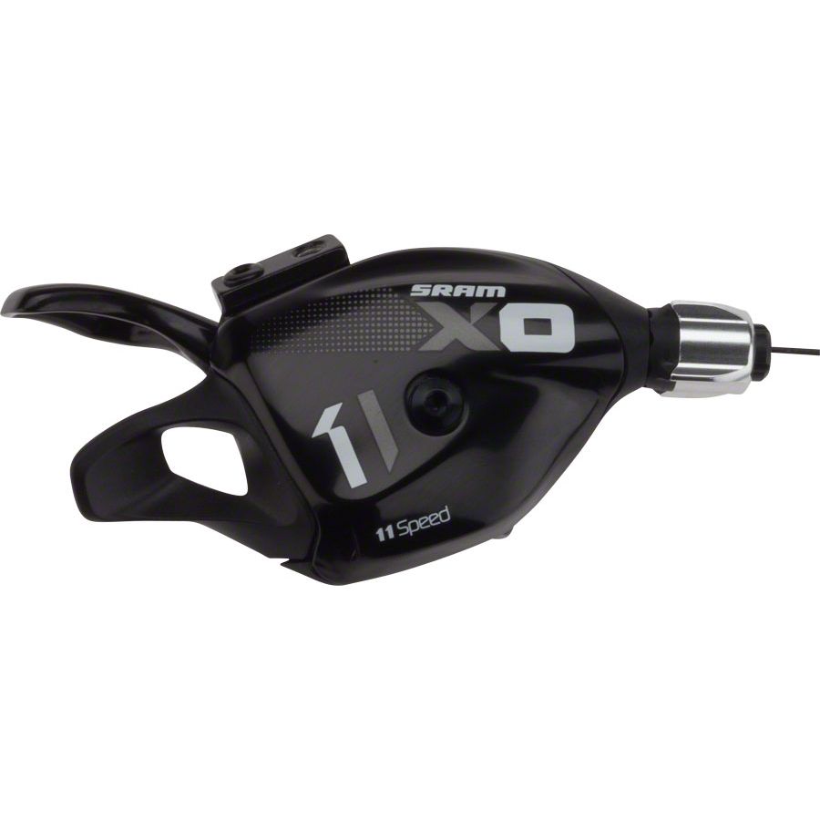 X01 11-Speed Trigger Shifter Includes Handlebar Clamp Black with Gray and White logo with Cable, Housing Sold Separately