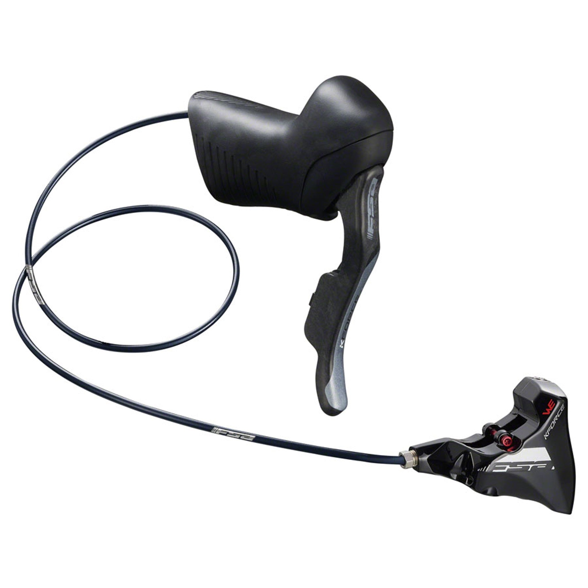 FSA K-Force WE Shift/Brake Lever, Hydraulic Actuation, Left Side, Flat Mount Caliper – Black