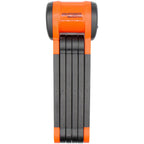 Evolution 790 Folding Lock - 90cm, Keyed, Inludes Click Tight Bracket, Black/Orange