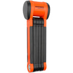 Evolution 790 Folding Lock - 90cm, Keyed, Inludes Click Tight Bracket, Black/Orange