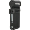 Keeper Mini Folding Lock - Includes Bracket, Black