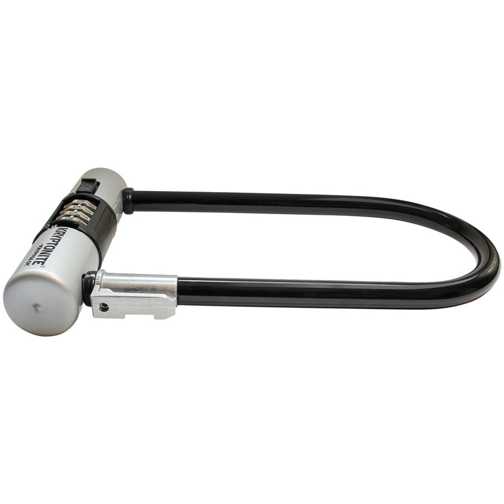 KryptoLok U-Lock - 4 x 9", 4-Digit Combination, Black, Includes bracket