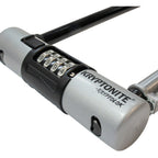 KryptoLok U-Lock - 4 x 9", 4-Digit Combination, Black, Includes bracket
