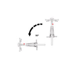 ABUS Nutfix Solid Axle 2 Pack: M10, Silver