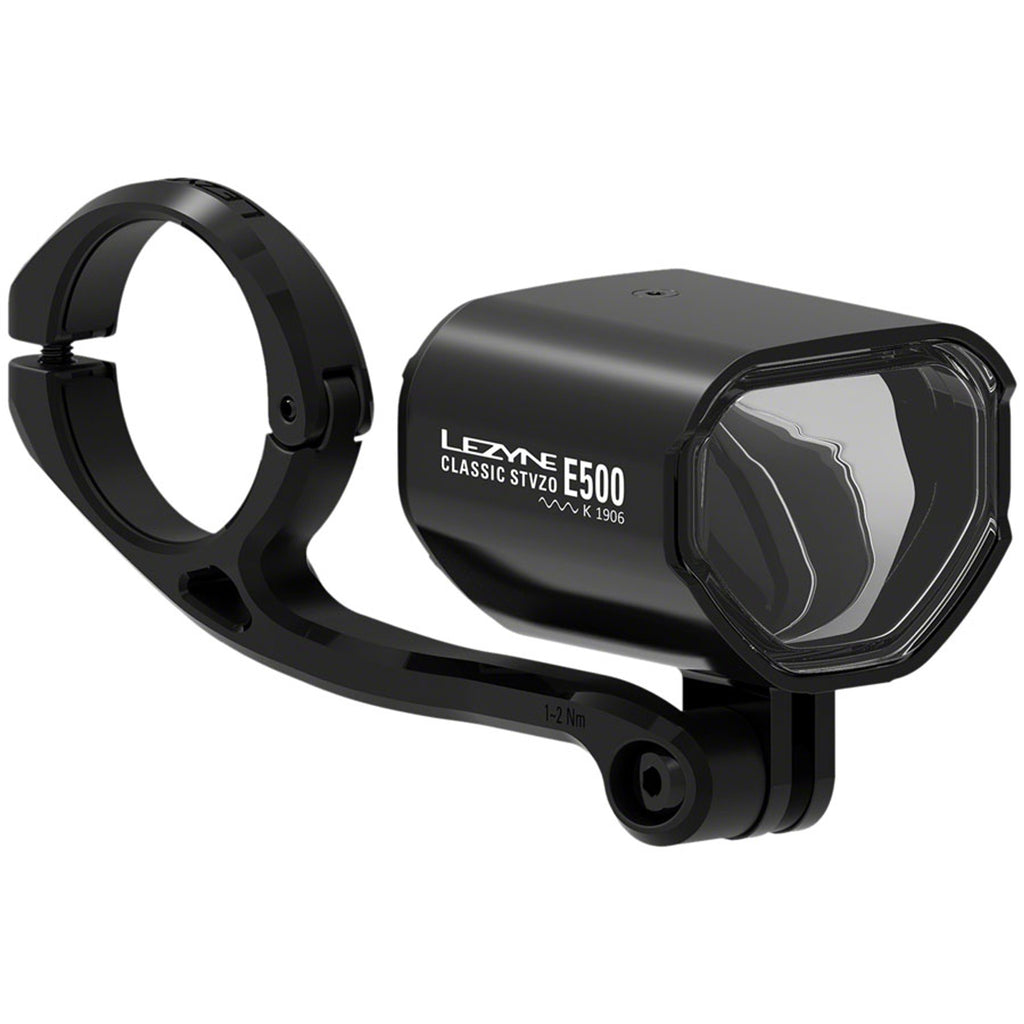 Classic E500 Ebike Headlight - Handlebar/Fork Mount, STVZO, 500 Lumen, Black
