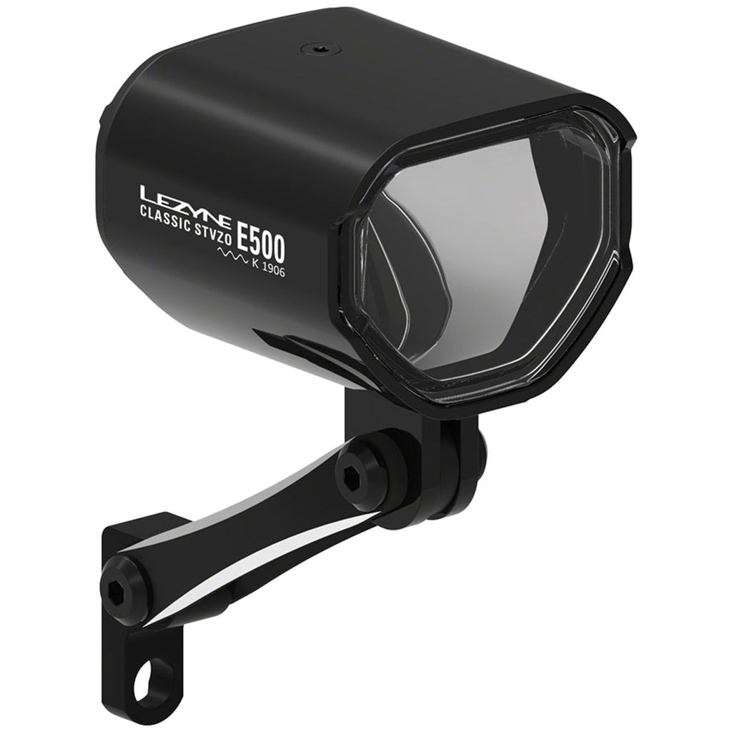 Classic E500 Ebike Headlight - Handlebar/Fork Mount, STVZO, 500 Lumen, Black