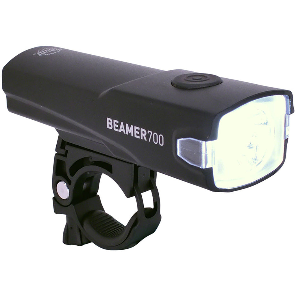 Beamer 700/Rojo 100 Headlight/Taillight Set - 700/100 Lumen, USB Rechargable, Black