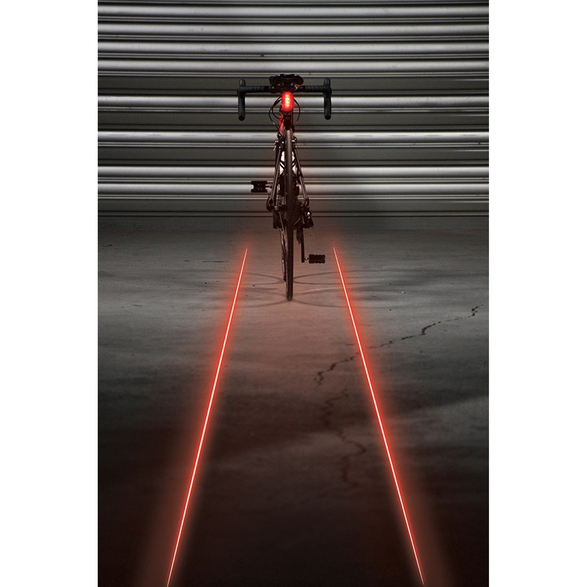 LED Laser Drive Rear Light, Black
