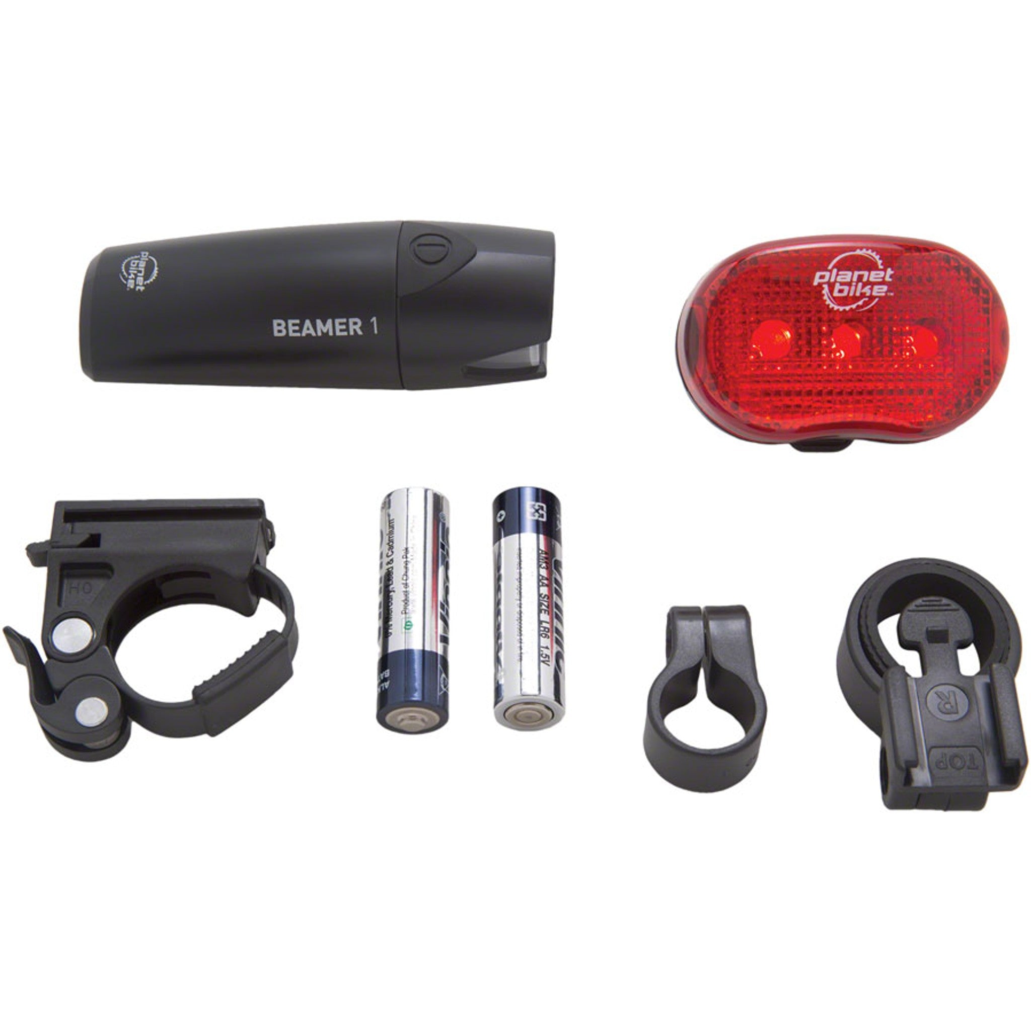 Beamer 1/Blinky 3 Headlight/Taillight Set - Black