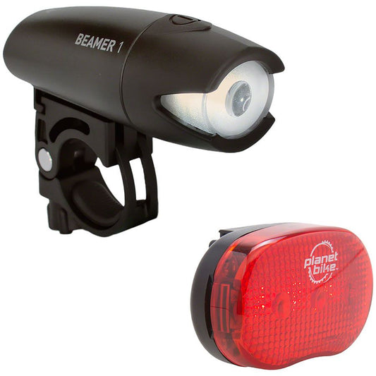 Beamer 1/Blinky 3 Headlight/Taillight Set - Black