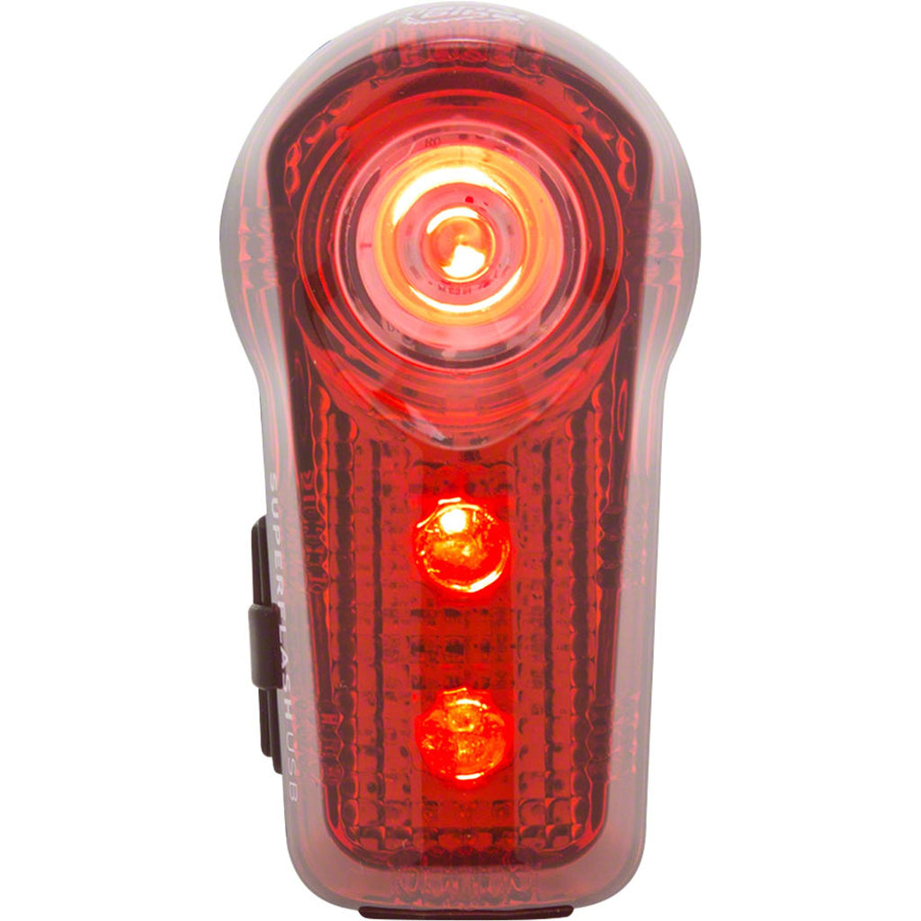 Superflash USB-Rechargeable Tail Light: Red/Black