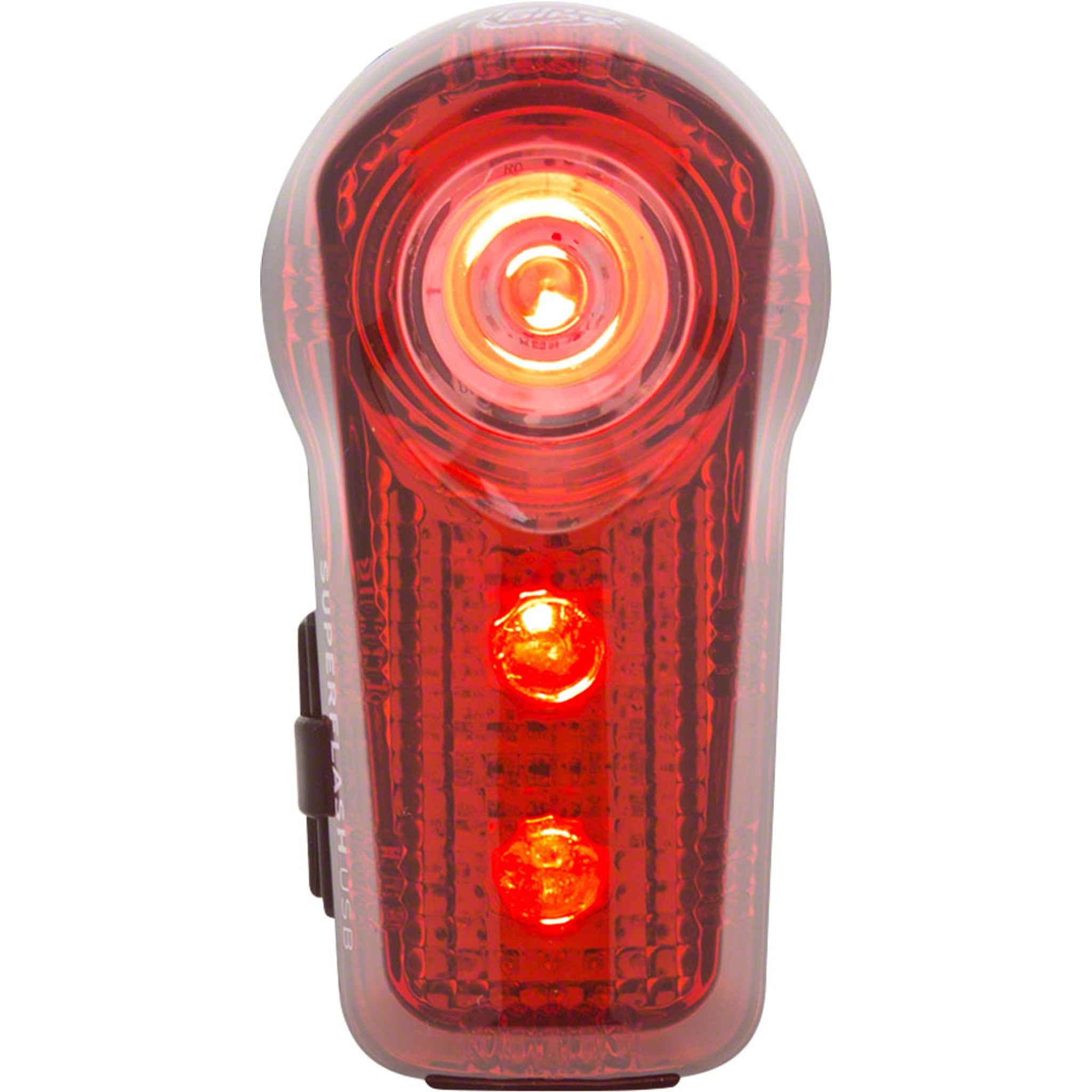 Superflash USB-Rechargeable Tail Light: Red/Black