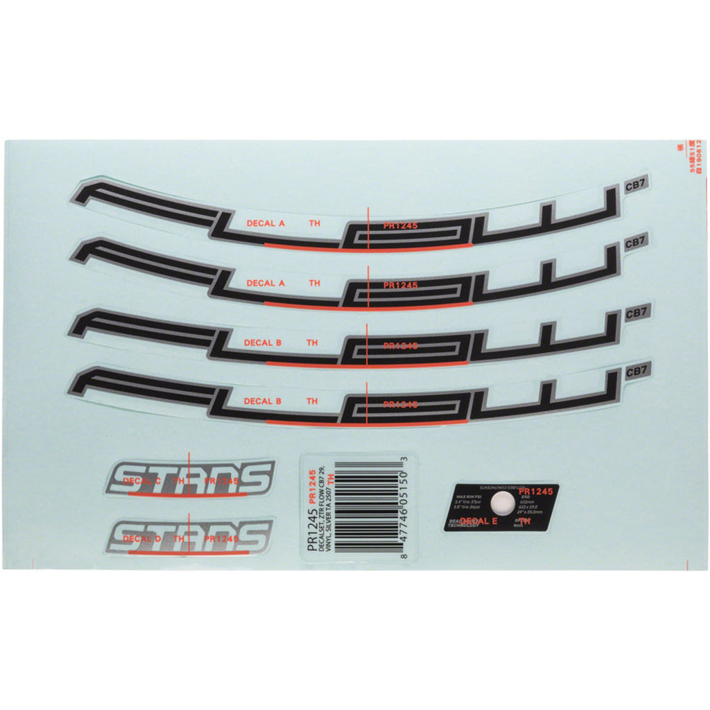 Flow CB7 Rim Decal - Flow CB7 Rim Decal