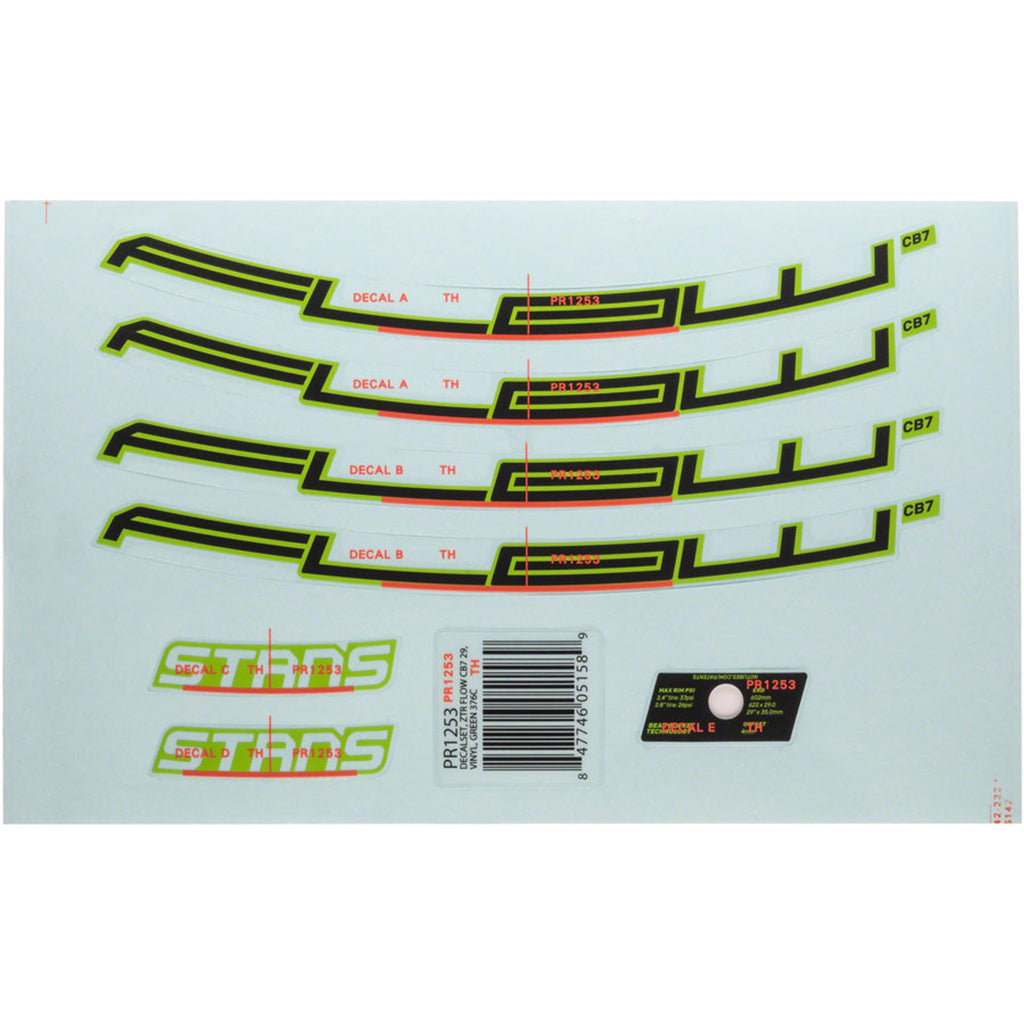 Flow CB7 Rim Decal - Flow CB7 Rim Decal