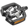GEO TREKKING ROC Pedals - Single Side Clipless with Platform, Chromoly, 9/16", Black