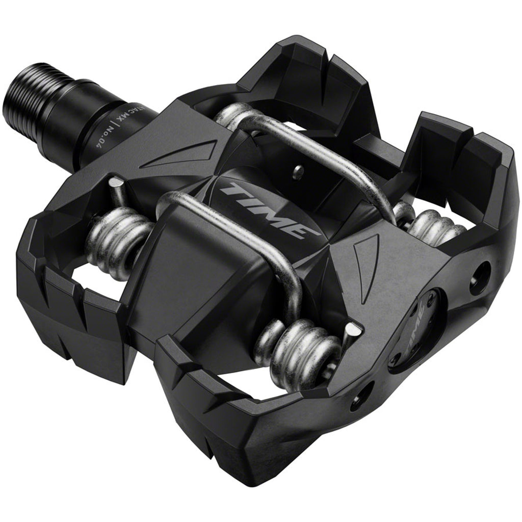 Time MX 4 Pedals - Dual Sided Clipless with Platform, Aluminum, 9/16", Black, B1