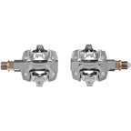 X-TRACK Single Power Pedals - Dual Sided Clipless, Chromoly,  9/16", Silver