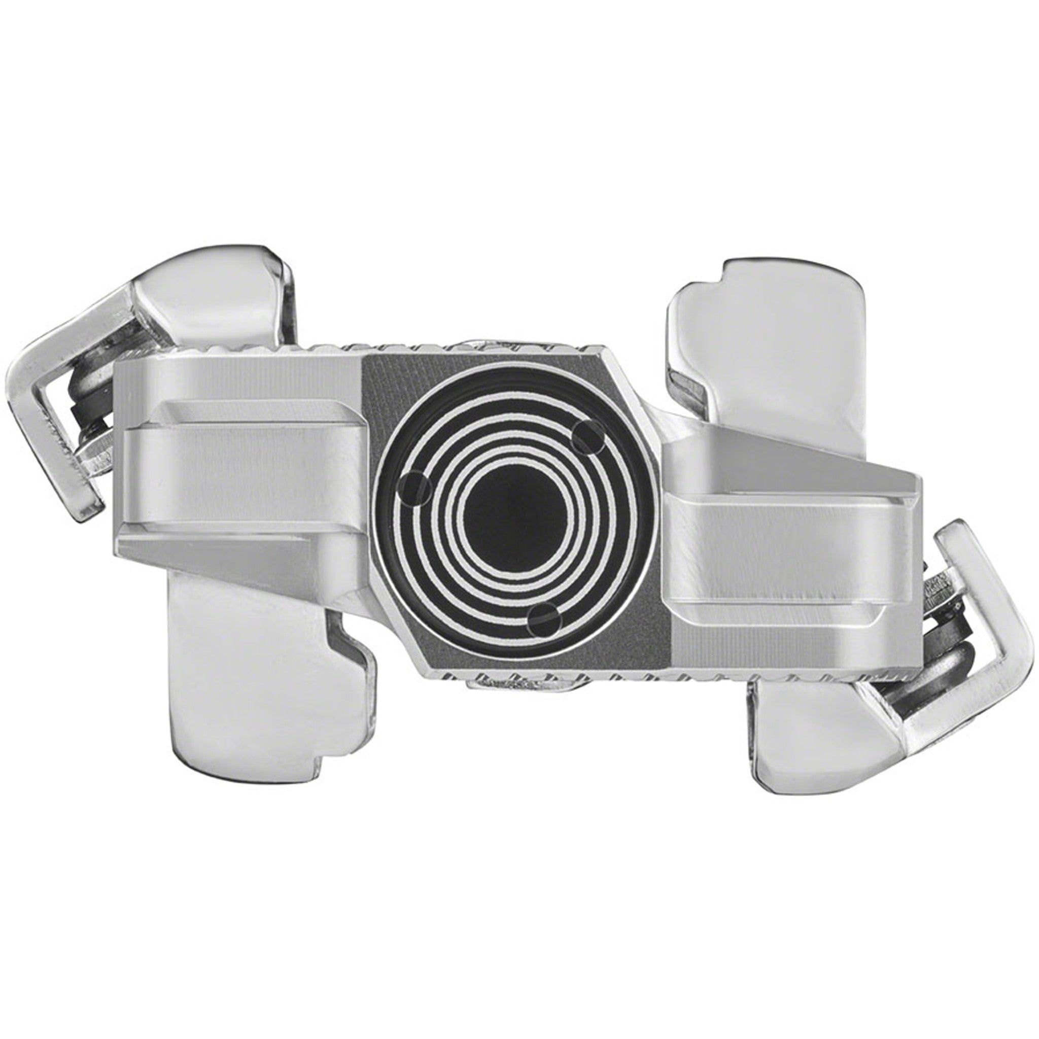 X-TRACK Single Power Pedals - Dual Sided Clipless, Chromoly,  9/16", Silver