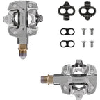 X-TRACK Single Power Pedals - Dual Sided Clipless, Chromoly,  9/16", Silver