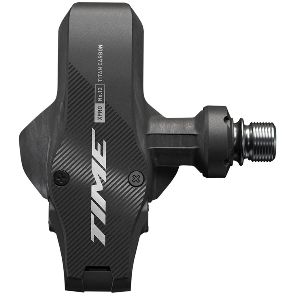 Xpro 12 Pedals - Single Sided Clipless - 9/16" - Carbon - Ti/Carbon/Silver