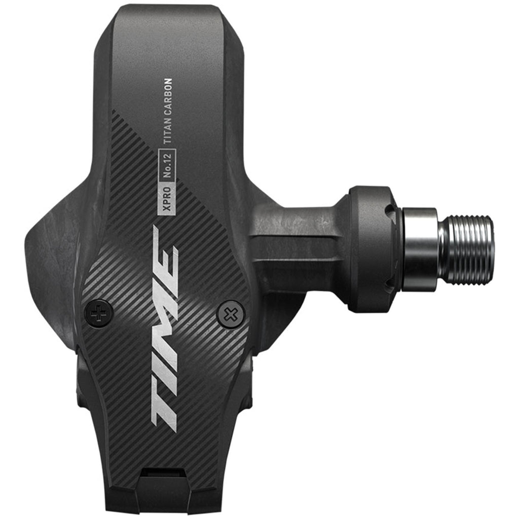 Xpro 12 Pedals - Single Sided Clipless - 9/16" - Carbon - Ti/Carbon/Silver