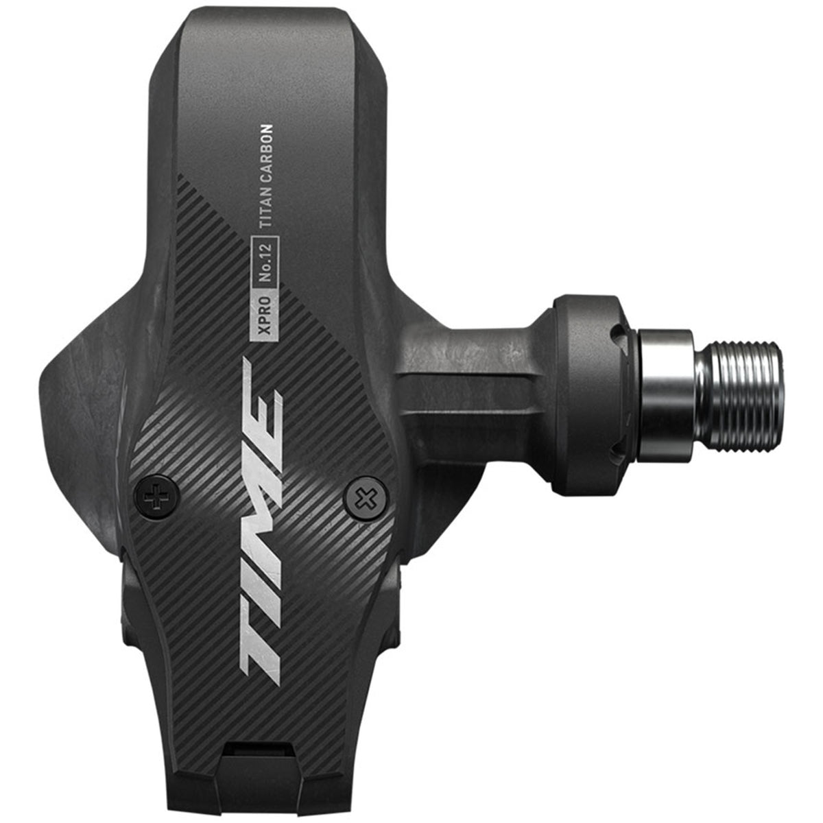 Xpro 12 Pedals - Single Sided Clipless - 9/16" - Carbon - Ti/Carbon/Silver
