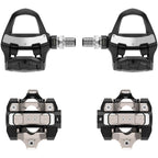 Rally RK/XC210 Power Meter Pedals Bundle - Clipless, Composite/Alloy, 9/16", Black, Pair, Dual-Sensing, LOOK KEO/Shimano SPD