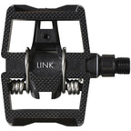 ATAC LINK Pedals - Single Sided Clipless with Platform, Aluminum, 9/16", Black