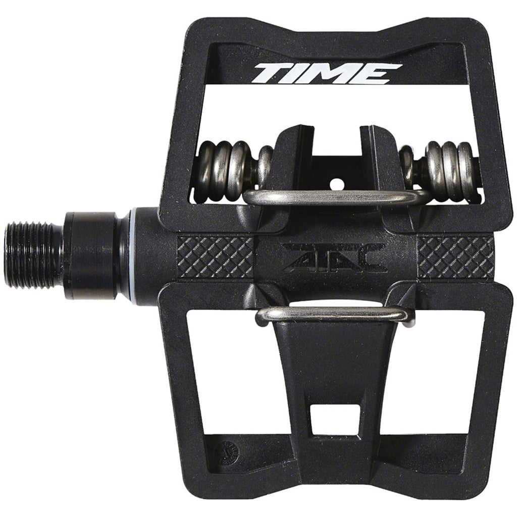 ATAC LINK Pedals - Single Sided Clipless with Platform, Aluminum, 9/16", Black